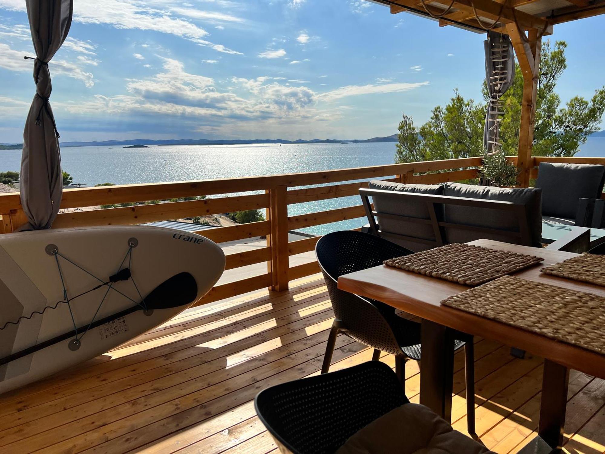 D-View Premium Mobile Home - Panoramic Seaview - 150 M From Beach, Free Parking Drage Kültér fotó